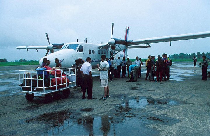 1998 - Flug Kathmandu - Nepalganj - West-Nepal: Landschaft