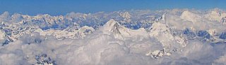 2006 - Flug &uuml;ber den Himalaya von Kathmandu nach Lhasa - Zentral-Tibet: Landschaft