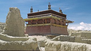 1998 - K&ouml;nigreich Guge in Tsaparang mit dem Roten Kloster - West-Tibet: Sehensw&uuml;rdigkeiten
