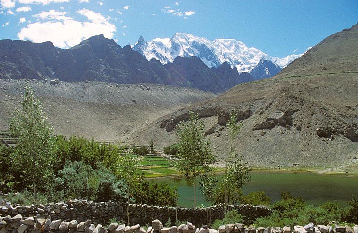 1998 - Borit See bei Passu im Hunza-Tal - Nord-Pakistan: Landschaft