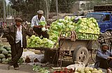 1998 - Salath&auml;ndler in Kashgar - China: Land und Leute