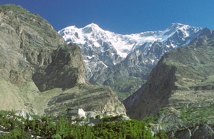 1998 - Panoramablick auf Karimabad - Nord-Pakistan: Landschaft