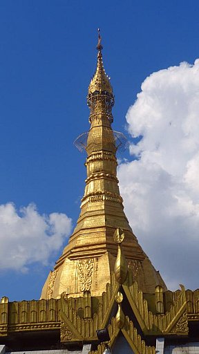 Spitze der Sule Pagode - Zentral-Myanmar: Sehensw&uuml;rdigkeiten
