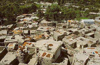 1998 - Blick &uuml;ber Karimabad, Pakistan - Nord-Pakistan: Land und Leute