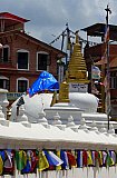 2015 - Besch&auml;digung Chorten der Bodnath Stupa - NEP-Erdbeben