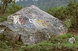 1998 - Mani-Stein im Karnali-Tal - West-Nepal: Land und Leute