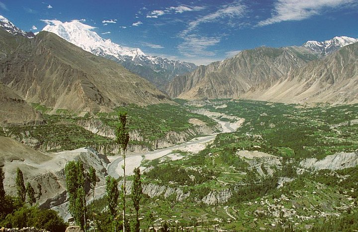 1998 - Blick von Duiker &uuml;ber das Hunza-Tal - Nord-Pakistan: Landschaft