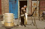 1998 - Handwerkerviertel in der Altstadt von Kashgar - China: Land und Leute