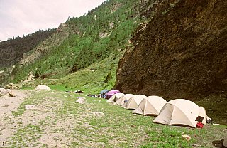 1998 - Camp am Karnali-Fluss - West-Nepal: Landschaft
