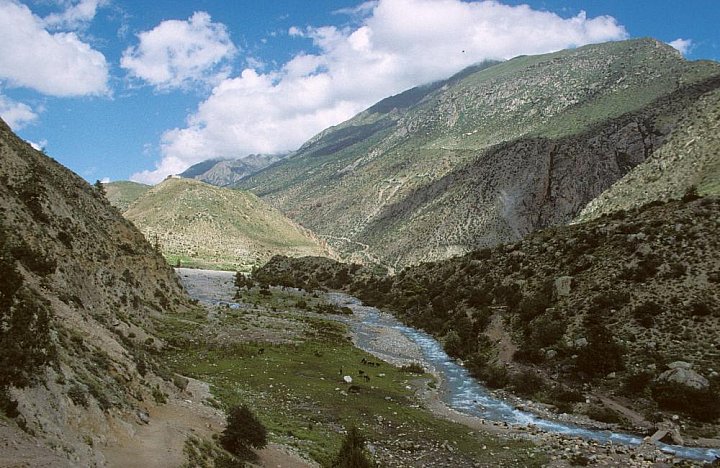 1998 - der Karnali-Fluss - West-Nepal: Landschaft