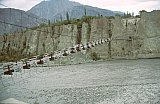 1998 - Br&uuml;cke &uuml;ber den Gilgit Fluss - Nord-Pakistan: Landschaft