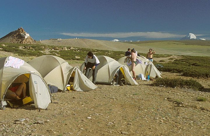 1998 - Zeltcamp am Manasarowar See - West-Tibet: Landschaft