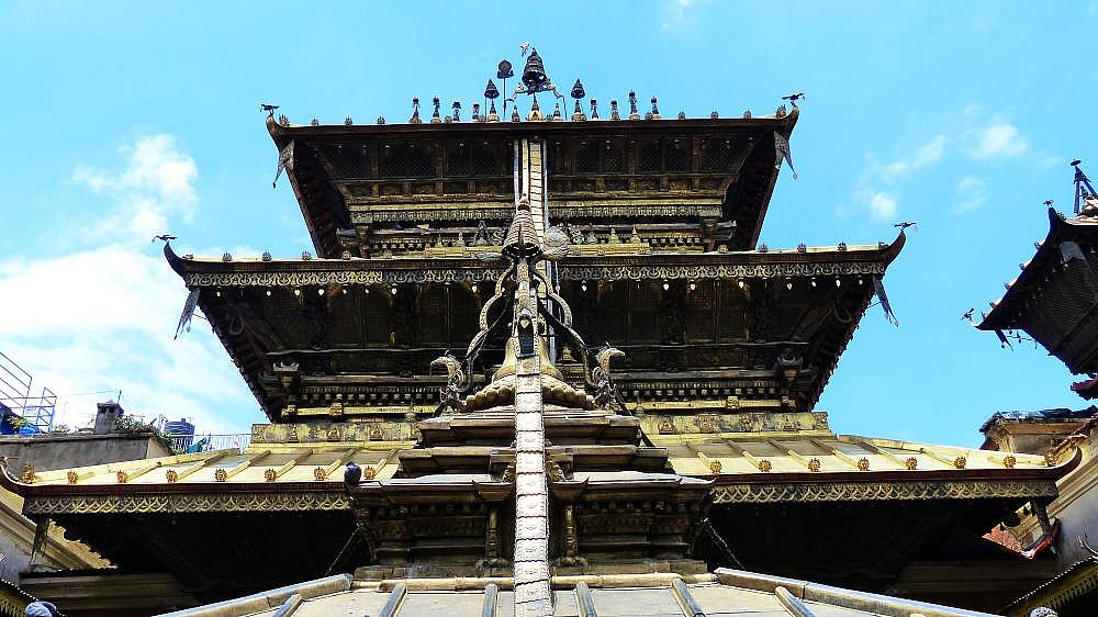 2015 - Tempeldach des Goldenen Tempels - Kathmandu-Tal: Sehensw&uuml;rdigkeiten