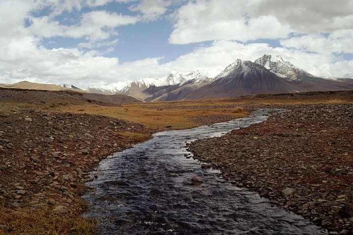1992 - tibetisches Hochplateau nahe Peiku Tso - West-Tibet: Landschaft