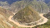 Die gro&szlig;e Schleife des Mekong bei Benzilan - S&uuml;d-Ost-Tibet: Landschaft