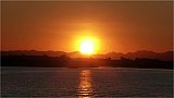 Sonnenuntergang &uuml;ber dem Kaladan-Flu&szlig; - West-Myanmar: Landschaft