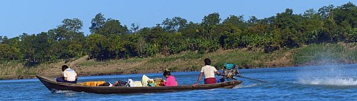 Verkehr auf dem Lay Myo Fluss - West-Myanmar: Land und Leute