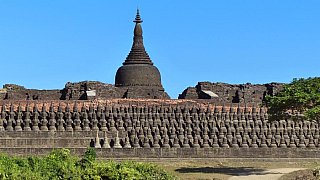 Kho Thaung Tempel mit 108 Stupas - West-Myanmar: Sehensw&uuml;rdigkeiten