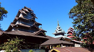 Pagode und Tempelt&uuml;rme des Bandoola Klosters - West-Myanmar: Sehensw&uuml;rdigkeiten
