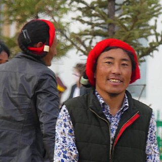 Tibetsche Kampas auf dem Markt von Markham - S&uuml;d-Ost-Tibet: Land und Leute