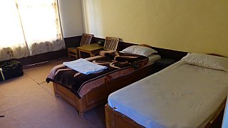 G&auml;stezimmer im Zambala-Hotel in Padum - Zanskar: Essen & Schlafen