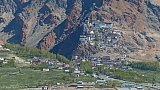 Blick vom Zanskar-Tal aus auf das Karsha Kloster - Zanskar: Landschaft