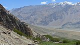 Blick von der Seite auf das Karsha Kloster und &uuml;ber das Padum-Tal - Zanskar: Sehensw&uuml;rdigkeiten