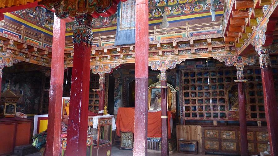 Gebetsraum im Karsha Kloster - Zanskar: Sehensw&uuml;rdigkeiten