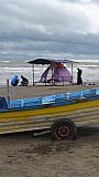 Zelten am Meeresstrand des Kaspischen Meeres - Nord-Iran: Land und Leute