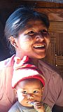 Chin-Dame mit Kind - West-Myanmar: Land und Leute
