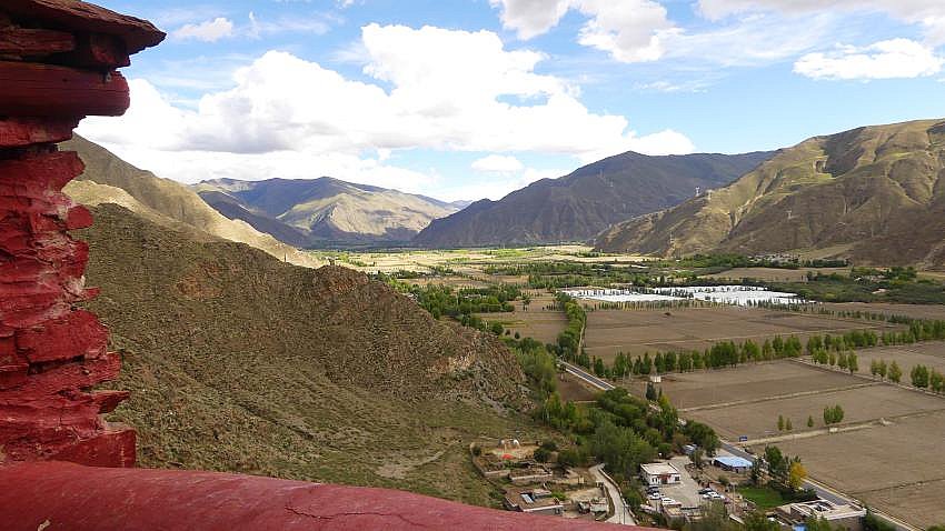 Blick vom Yambulakhang - Zentral-Tibet: Landschaft