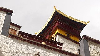 Turm des Yambulakhang Palastes - Zentral-Tibet: Sehensw&uuml;rdigkeiten