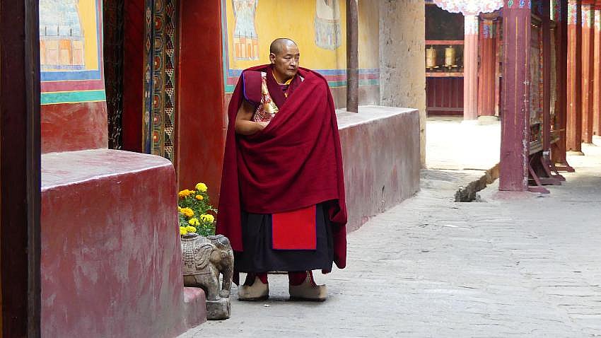 M&ouml;nch im Samye Kloster - Zentral-Tibet: Land und Leute