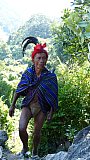 Chin-Mann mit Pfeife und traditioneller Tracht - West-Myanmar: Land und Leute
