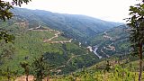 Ausblick vom Chin-Dorf Pu Kun &uuml;ber die Chin-Berge - West-Myanmar: Landschaft