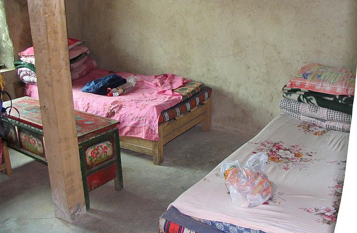 2006 - G&auml;stezimmer im Reting Kloster - Zentral-Tibet: Essen & Schlafen