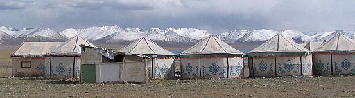 2006 - Zeltcamp am Namtso - Zentral-Tibet: Essen & Schlafen