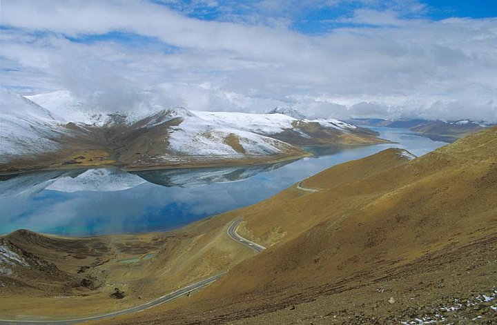 2006 - Yamdrok Tso vom Kamba La-Pass - Zentral-Tibet: Landschaft