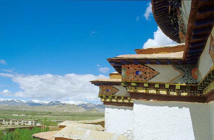 2006 - Blick vom Kumbum Chorten in Gyantse - Zentral-Tibet: Sehensw&uuml;rdigkeiten