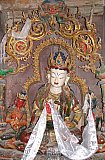 2006 - Budda Statue im Kumbum Chorten - Zentral-Tibet: Sehensw&uuml;rdigkeiten