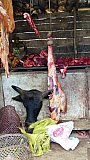 Metzgerei auf dem Bazar in Mindat - West-Myanmar: Land und Leute