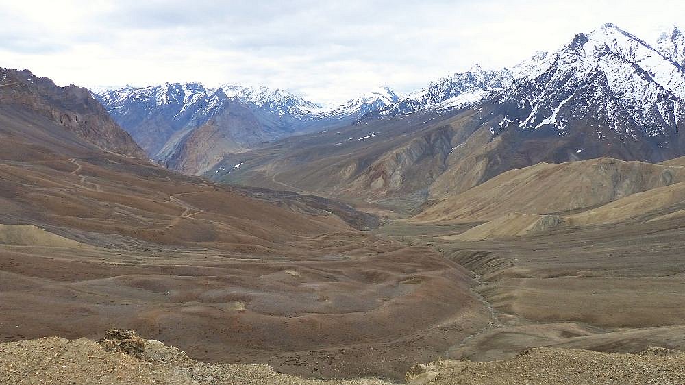 Bergpanorama vom Sisir La Pass - Ladakh: Landschaft