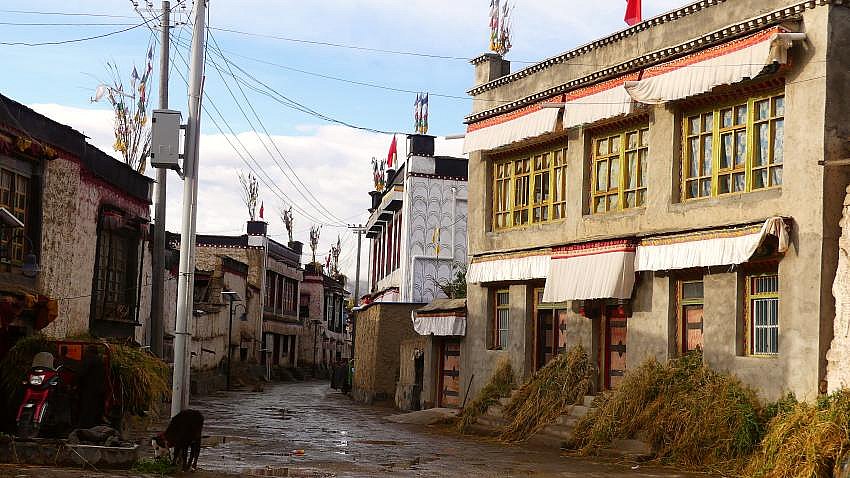 Altstadt von Gyantse - Zentral-Tibet: Sehensw&uuml;rdigkeiten