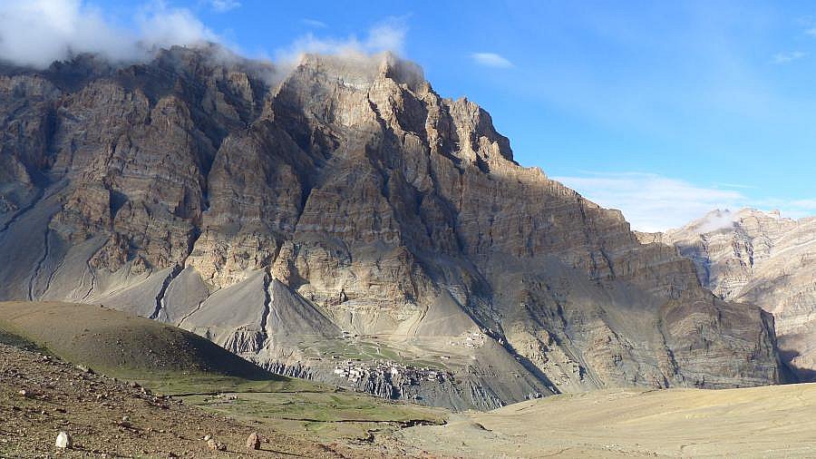 Blick auf das Dorf Photoksar - Ladakh: Landschaft