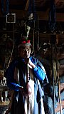 Museums-Gr&uuml;nder in traditioneller Chin-Tracht. - West-Myanmar: Land und Leute