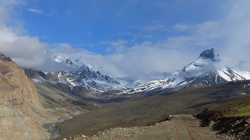 Panoramablick auf den Senge La Pass - Ladakh: Landschaft
