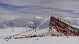 Lakpa La Pass im Schnee - Zentral-Tibet: Landschaft