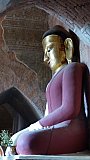 Buddha-Statue im Htilominlo Tempel in Bagan - Zentral-Myanmar: Sehensw&uuml;rdigkeiten
