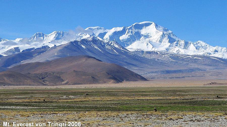 Blick von Tingri zum Mt. Everest - Zentral-Tibet: Landschaft