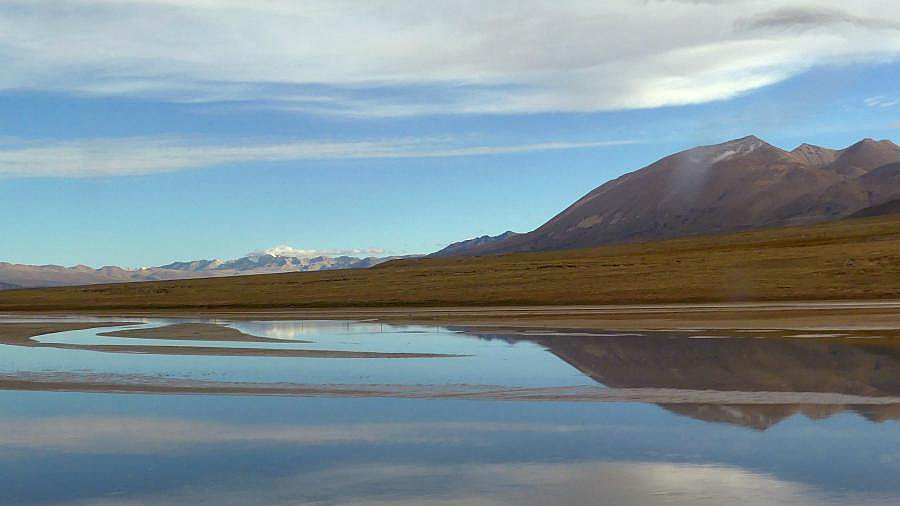 Men Chu Fluss - Zentral-Tibet: Landschaft